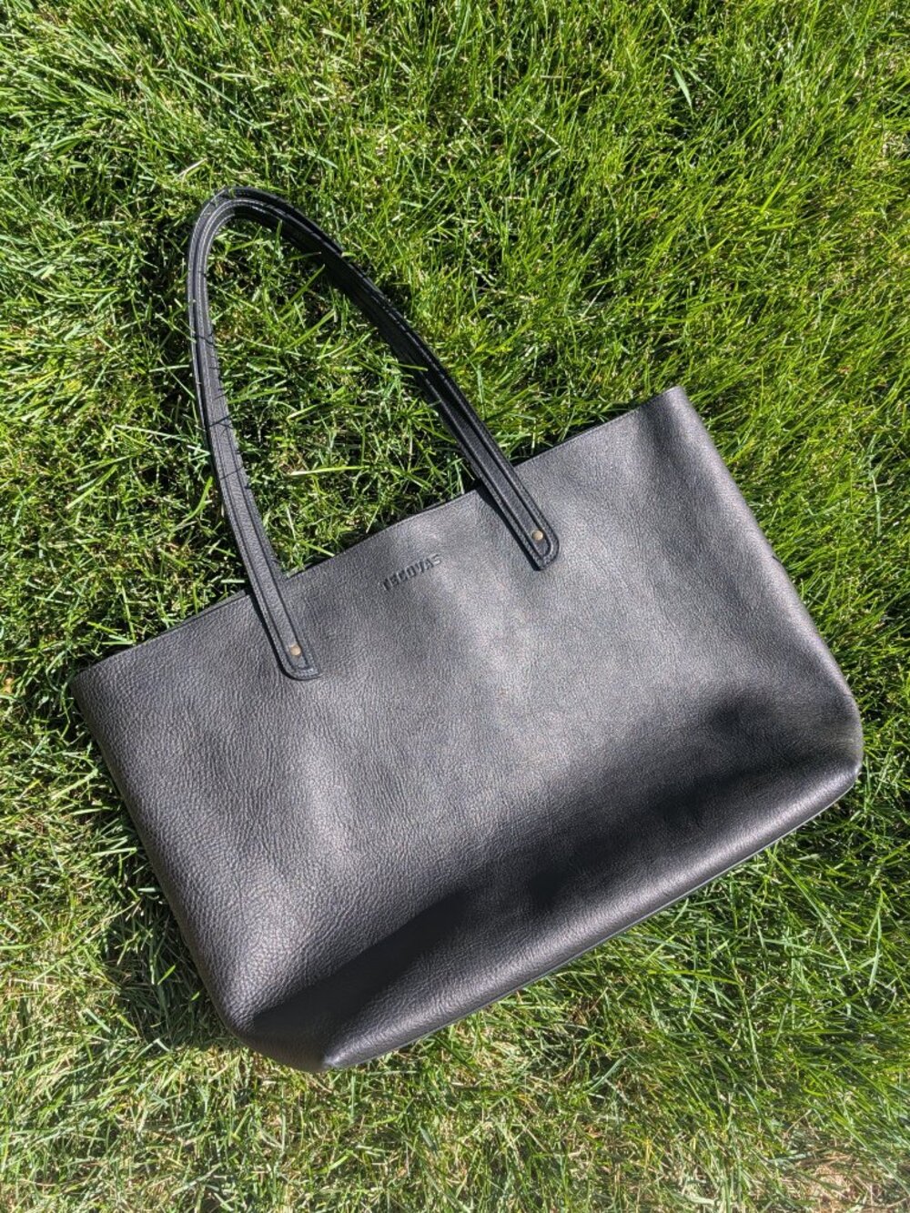 Tecovas Large Leather Tote - Midnight